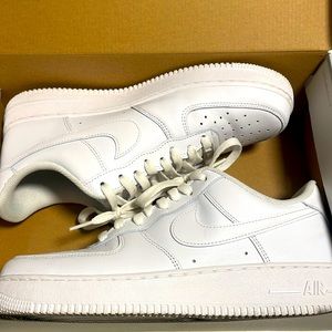 White Nike Air Force 1s